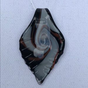 Large swirled glass pendant